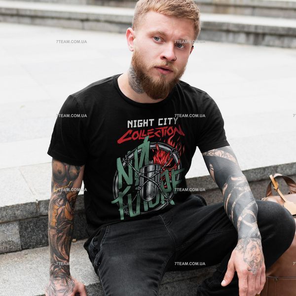 Футболка з принтом Cyber Punk - No Future F0919 фото