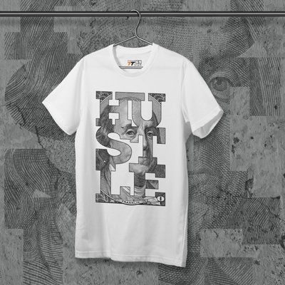 Футболка з принтом Hustle W F0034w фото