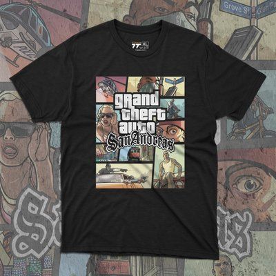 Футболка с принтом GTA San Andreas #5 F0752 фото