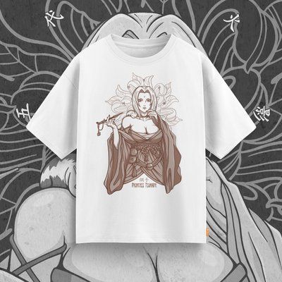 Футболка c принтом Naruto - Princess Tsunade Brown F0983 фото
