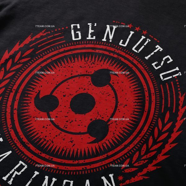 Футболка з принтом Наруто - Genjutsu Sharingan F0730 фото