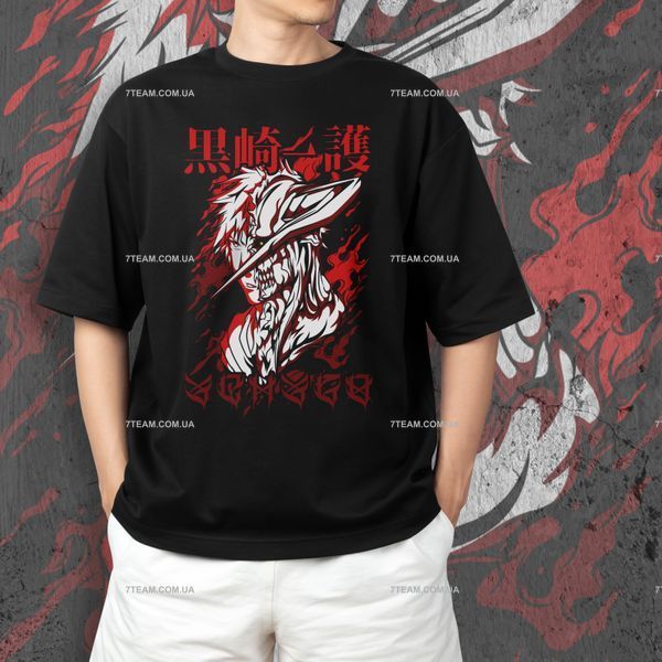 Футболка c принтом Блич - Ичиго Куросаки 8 F0612 фото