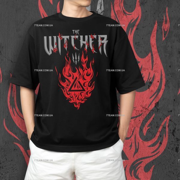 Футболка c принтом The Witcher - Igni F0694 фото