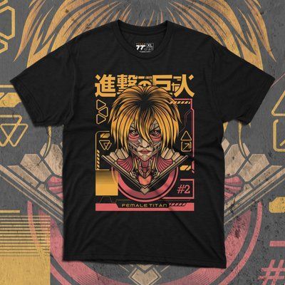 Футболка з принтом Атака Титанів - Female Titan F0646 фото