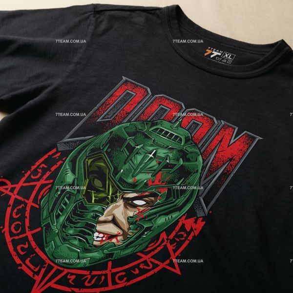 Футболка з принтом Doom - Doomguy F0921 фото