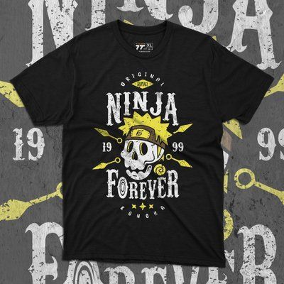 Футболка з принтом Наруто - Ninja Forever F0107 фото