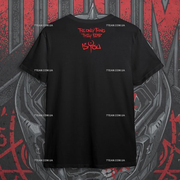 Футболка з принтом Doom - Doomguy WB F0922 фото