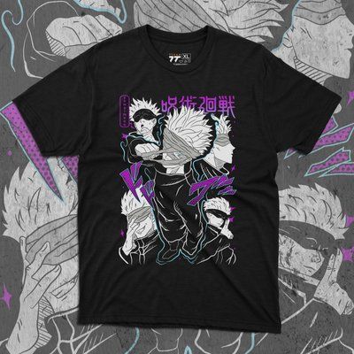 Футболка c принтом Магическая Битва - Сатору Годжо 7 F0822 фото