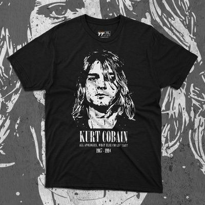 Футболка c принтом Nirvana - Kurt Cobain F0954 фото