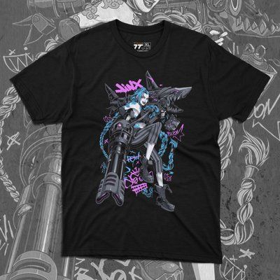 Футболка з принтом Arcane - Jinx 2 F0738 фото