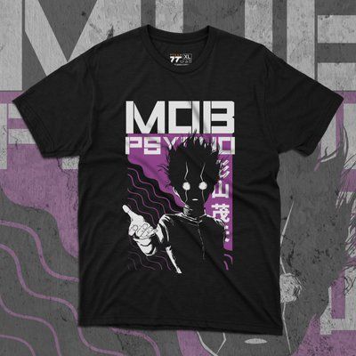 Футболка с принтом Mob Psycho #5 F0766 фото