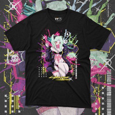 Футболка c принтом Cyber Punk - Rebecca F0727 фото