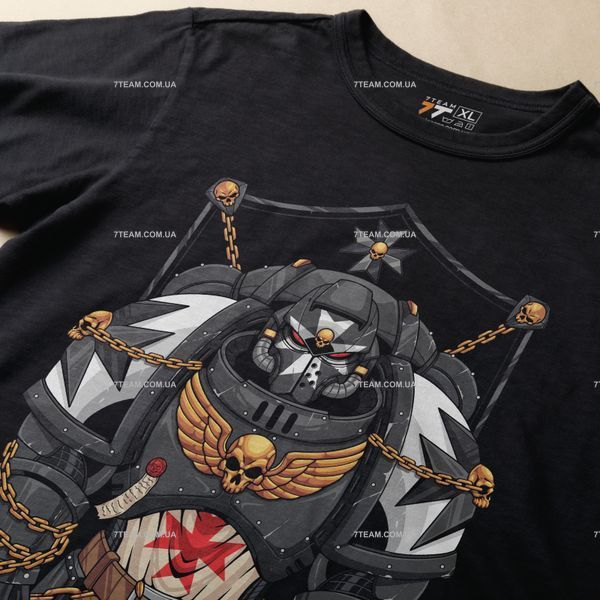 Футболка с принтом WarHammer 40K - Black Templare F0709 фото