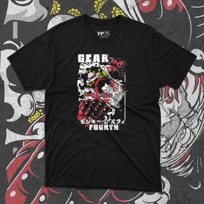 Футболка c принтом Ван Пис - Luffy Gear 4 F0229 фото