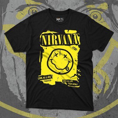 Футболка c принтом Nirvana - Smile F0956 фото