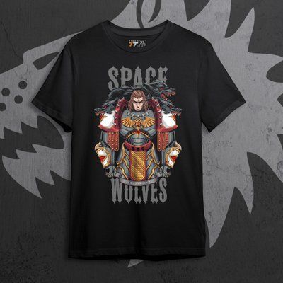 Футболка c принтом WarHammer 40K - Space Wolves F0726 фото