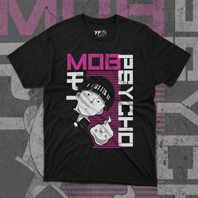 Футболка с принтом Mob Psycho #4 F0765 фото