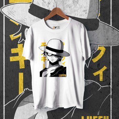 Футболка з принтом Ван Піс - Luffy White F0215W фото