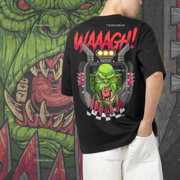 Футболка з принтом WarHammer 40K - Waaagh! F0710 фото